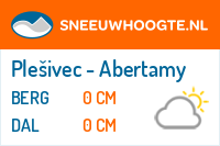 Sneeuwhoogte Plešivec - Abertamy